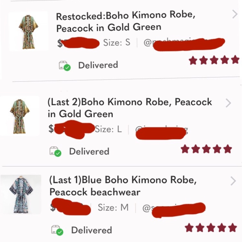 (Last 1) Blue Boho Kimono Robe, Peacock beachwear - in BLUE - Picture 2 of 15